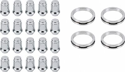 Монтажный комплект OZ Racing 81710102 для Honda: 20 закрытых гаек D6 M12x1,5, конус 60°, SW19, высота 34 мм, 4 кольца L 75/64,1 мм со стопорами