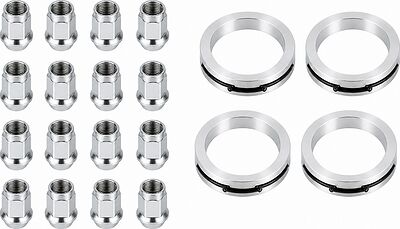 Монтажный комплект OZ Racing 81710136 для Mazda и Toyota: 16 открытых гаек D21 M12x1,5, конус 60°, SW21, высота 25 мм, 4 кольца L 75/54,06 мм со стопорами