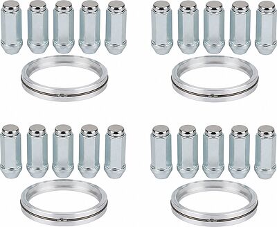 Монтажный комплект OZ Racing 81710394: 20 закрытых гаек D29X2 M14x2, конус 60°, SW21, высота 49 мм, 4 кольца L 75/68,1 мм со стопорами
