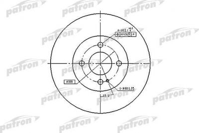 PATRON Диск тормозной передн MAZDA: 323 C IV 89-94, 323 C V 94-98, 323 F IV 89-94, 323 F V 94-98, 323 P V 96-, 323 S IV 89-94, 323 S V 94-98, DEMIO 98- (PBD3089)