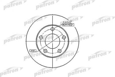 PATRON Диск тормозной задн AUDI: A4 95-00, A4 Avant 95-01, VW: PASSAT 96-00, PASSAT 00-05, PASSAT Variant 97-00, PASSAT Variant 00-05 (PBD4026)