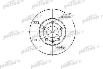 PATRON Диск тормозной задн OPEL: ASTRA F CLASSIC универсал 03-05, ASTRA G хечбэк 98-05, ASTRA G кабрио 01-05, ASTRA G купе 00-05, ASTRA G седан 98-05, ASTRA G универса (PBD4051)