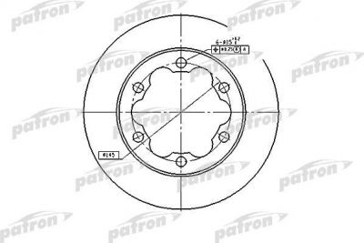 PATRON Диск тормозной задн MERCEDES-BENZ: SPRINTER 2-t c бортовой платформой 95-06, SPRINTER 3-t c бортовой платформой 95-06, SPRINTER 3-t автобус 00-06, SPRINTER 3-t (PBD4089)