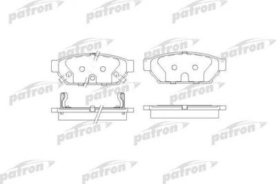 Patron PBP1013 комплект тормозных колодок, дисковый тормоз на MITSUBISHI COLT IV (CA_A)