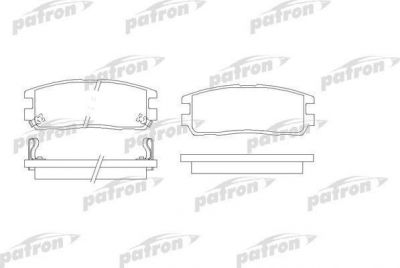 PATRON Колодки тормозные дисковые задн ISUZU: TROOPER 00-, TROOPER 91-98, TROOPER Вездеход открытый 00-, TROOPER Вездеход открытый 91-98, OPEL: FRONTERA A 95-98, FRONTERA A Sport (PBP1017)