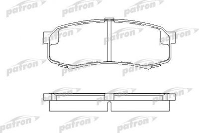 Patron PBP1021 комплект тормозных колодок, дисковый тормоз на TOYOTA LAND CRUISER 80 (_J8_)