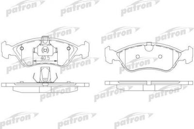 PATRON Колодки тормозные дисковые передн OPEL: ASTRA F 93-98, ASTRA F CLASSIC хечбэк 98-02, ASTRA F CLASSIC седан 98-02, ASTRA F CLASSIC универсал 98-05, ASTRA F хечбэк 91-98, AST (PBP1067)