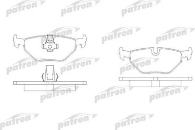 Patron PBP1075 комплект тормозных колодок, дисковый тормоз на 5 Touring (E39)