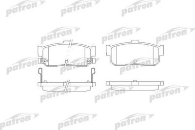 PATRON Колодки тормозные дисковые задн INFINITI: G20 90-97, NISSAN: ALMERA I (PBP1104)