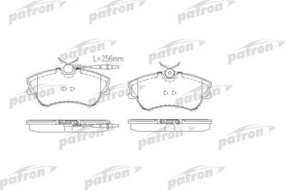 PATRON Колодки тормозные дисковые передн RENAULT: ESPACE III 96-02 (PBP1124)