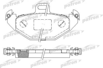 PATRON Колодки тормозные дисковые задн RENAULT: LAGUNA 95-01, LAGUNA Grandtour 95-01 (PBP1278)