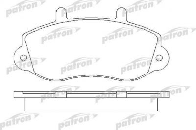 PATRON Колодки тормозные дисковые передн OPEL: MOVANO Combi 98-, MOVANO c бортовой платформой 98-, MOVANO самосвал 99-, MOVANO фургон 99-, RENAULT: MASTER II c бортовой платформой (PBP1292)