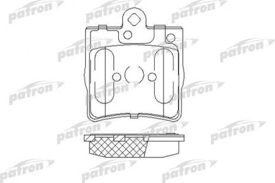 PATRON Колодки тормозные дисковые задн CHRYSLER: CROSSFIRE Roadster 04-, MERCEDES-BENZ: C-CLASS 95-00, C-CLASS универсал 96-01, CLK 97-02, CLK кабрио 98-02, E-CLASS 95-02, E-CLASS (PBP1311)