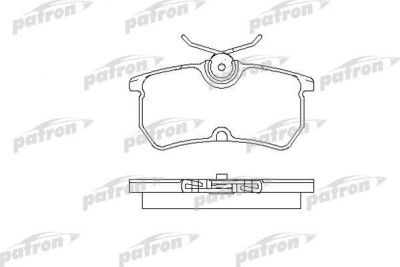 PATRON Колодки тормозные дисковые задн FORD: FIESTA V 05-, FOCUS 98-04, FOCUS седан 99-04, FOCUS универсал 99-04 (PBP1319)