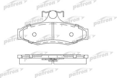 PATRON Колодки тормозные дисковые задн DAEWOO: LEGANZA 97-, NUBIRA 97-, NUBIRA Wagon 97-, NUBIRA седан 97- (PBP1336)