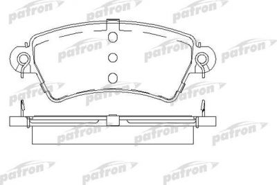 PATRON Колодки тормозные дисковые передн CITROEN: XSARA 97-00, XSARA Break 97-05, XSARA купе 98-05, PEUGEOT: 206 хечбэк 99-00, 306 97-01, 306 Break 97-02, 306 хечбэк 97-01, 306 ка (PBP1370)