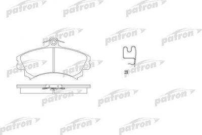 PATRON Колодки тормозные дисковые передн VOLVO: S40 I 95-00, V40 универсал 95-00 (PBP1384)