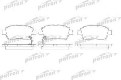 Patron PBP1392 комплект тормозных колодок, дисковый тормоз на TOYOTA YARIS VERSO (_NLP2_, _NCP2_)