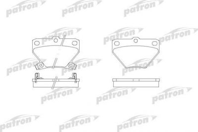 Patron PBP1395 комплект тормозных колодок, дисковый тормоз на TOYOTA YARIS VERSO (_NLP2_, _NCP2_)