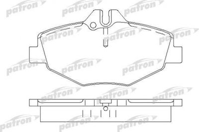 Patron PBP1414 комплект тормозных колодок, дисковый тормоз на MERCEDES-BENZ E-CLASS (W211)