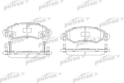 PATRON Колодки тормозные дисковые передн OPEL: AGILA 07-, AGILA 00-, SUZUKI: WAGON R+ 03-, WAGON R+ 00- (PBP1423)