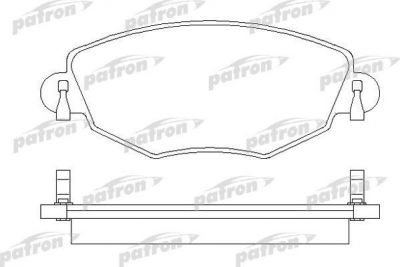 PATRON Колодки тормозные дисковые передн FORD: MONDEO III 00-, MONDEO III седан 00-, MONDEO III универсал 00-, JAGUAR: X-TYPE 01-, X-TYPE Estate 04- (PBP1425)