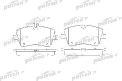 PATRON Колодки тормозные дисковые передн MERCEDES-BENZ: C CLASS T-Model 07-, C-CLASS 00-, C-CLASS T-Model 01-, C-CLASS купе 01-, C-CLASS универсал 00-01, CLK 02-, CLK кабрио 03-, (PBP1428)