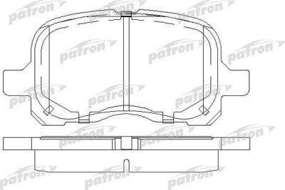 Patron PBP1458 комплект тормозных колодок, дисковый тормоз на TOYOTA COROLLA (_E11_)