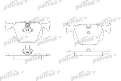 PATRON Колодки тормозные дисковые задн : 725-735 94- (PBP1483)