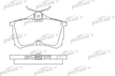 PATRON Колодки тормозные дисковые задн HONDA: ACCORD VII 98-02, ACCORD VII Aerodeck 98-, ACCORD VII Hatchback 99-02, ACCORD VIII 03-, ACCORD VIII Tourer 03- (PBP1506)