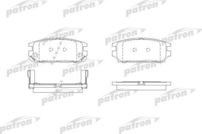 Patron PBP1507 комплект тормозных колодок, дисковый тормоз на MITSUBISHI PROUDIA/DIGNITY (S4_A, S3_A)