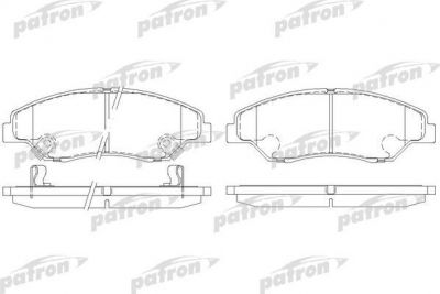 PATRON Колодки тормозные дисковые передн KIA: RETONA 99-, SPORTAGE 94-03 (PBP1536)