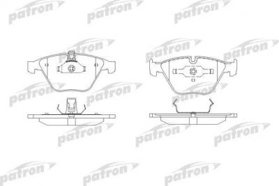 Patron PBP1628 комплект тормозных колодок, дисковый тормоз на 5 (E60)