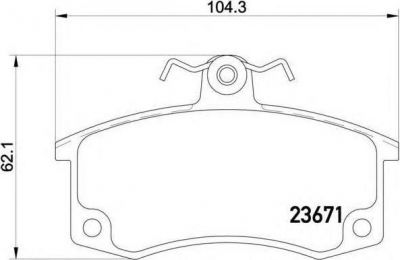PATRON Колодки тормозные дисковые передн OPEL: ASTRA H 04-, ASTRA H GTC 05-, ASTRA H TwinTop 05-, ASTRA H универсал 04-, COMBO Tour 01-, COMBO фургон/универсал 01-, CORSA C 03-, M (PBP1640)