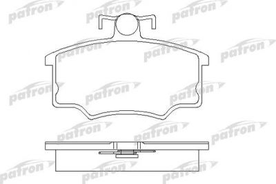 PATRON Колодки тормозные дисковые передн AUDI: 100 76-82, 100 Avant 77-83, 80 78-86, 80 86-91, COUPE 80-88 (PBP175)