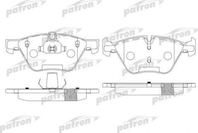 Patron PBP1773 комплект тормозных колодок, дисковый тормоз на 3 (E90)