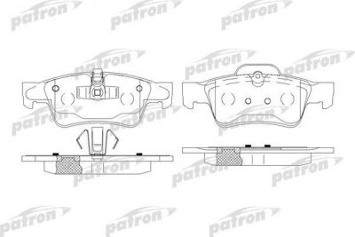 PATRON Колодки тормозные дисковые задн MERCEDES-BENZ: GL-CLASS 06-, M-CLASS 0 (PBP1831)