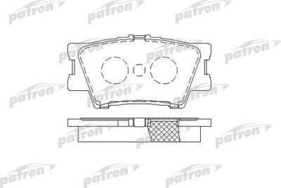 Patron PBP1892 комплект тормозных колодок, дисковый тормоз на LEXUS ES (AVV6_, GSV6_, ASV6_)