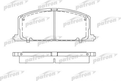 PATRON Колодки тормозные дисковые передн TOYOTA: CAMRY 86-91, CAMRY Liftback (PBP308)