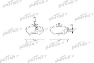 PATRON Колодки тормозные дисковые передн AUDI: 100 77-82, 100 82-91, 100 Avant 77-83, 100 Avant 82-90, 200 83-91, 200 Avant 83-91, 80 86-91, 90 87-91, QUATTRO 80-87 (PBP343)