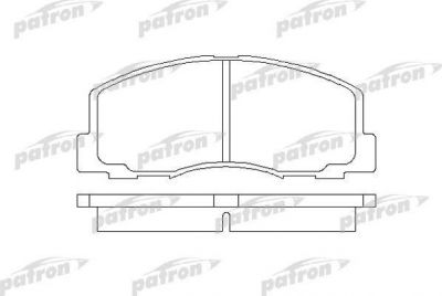 Patron PBP368 комплект тормозных колодок, дисковый тормоз на MITSUBISHI LANCER IV (C6_A, C7_A)