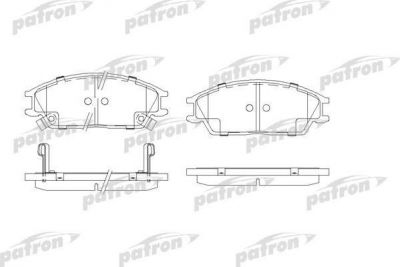 Patron PBP4076 комплект тормозных колодок, дисковый тормоз на HYUNDAI ACCENT II седан (LC)