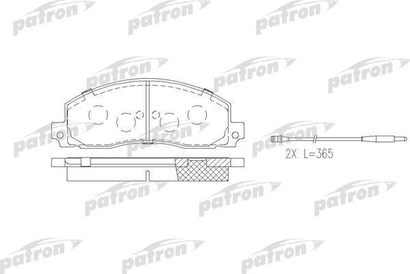 PATRON Колодки тормозные дисковые передн OPEL: ARENA Combi 98-01, ARENA фургон 98-01, RENAULT: TRAFIC c бортовой платформой 80-89, TRAFIC c бортовой платформой 89-01, TRAFIC автоб (PBP414)