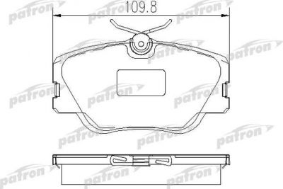 PATRON Колодки тормозные дисковые передн MERCEDES-BENZ: 190 84-93, COUPE 87-93, E-CLASS 93-95, E-CLASS кабрио 93-98, E-CLASS купе 93-97, E-CLASS универсал 93-96, KOMBI универсал 8 (PBP415)