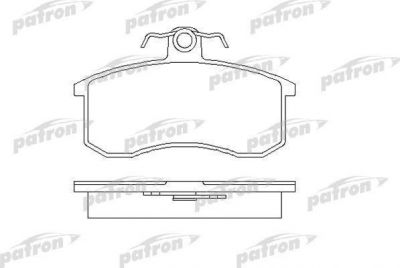 Patron PBP527 комплект тормозных колодок, дисковый тормоз на LADA KALINA седан (1118)