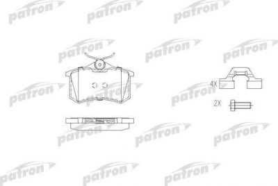 Patron PBP541 комплект тормозных колодок, дисковый тормоз на VW PASSAT Variant (3A5, 35I)