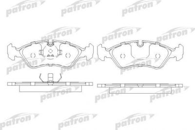 PATRON Колодки тормозные дисковые передн DAEWOO: CIELO 94-98, ESPERO 91-99, LANOS 97-, LANOS седан 97-, NEXIA 95-97, NEXIA седан 95-97, OPEL: ASTRA F 92-98, ASTRA F хечбэк 91-98, (PBP584)