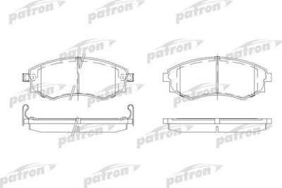 PATRON Колодки тормозные дисковые передн INFINITI: G20 90-97, NISSAN: 200 SX 88-93, PRIMERA Traveller 90-98, PRIMERA Traveller 98-01 (PBP600)