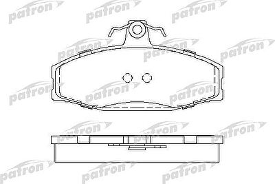 PATRON Колодки тормозные дисковые передн SKODA: FAVORIT 89-94, FAVORIT Forman 91-95, FAVORIT пикап 92-97, FELICIA I 94-98, FELICIA I Fun 97-, FELICIA I универсал 95-98, FELICIA II (PBP610)