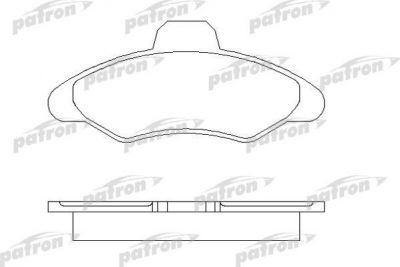 PATRON Колодки тормозные дисковые передн FORD: ESCORT 91 Express 90-94, ESCORT CLASSIC 98-00, ESCORT CLASSIC Turnier 99-00, ESCORT IV кабрио 89-90, ESCORT V 90-92, ESCORT V кабрио (PBP617)